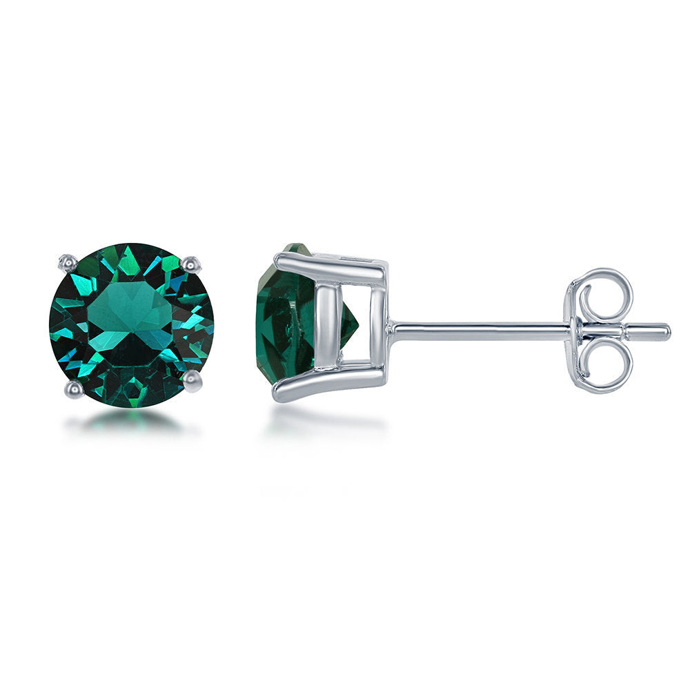 MAY BIRTHSTONE SWAROVSKI STUD EARRINGS
