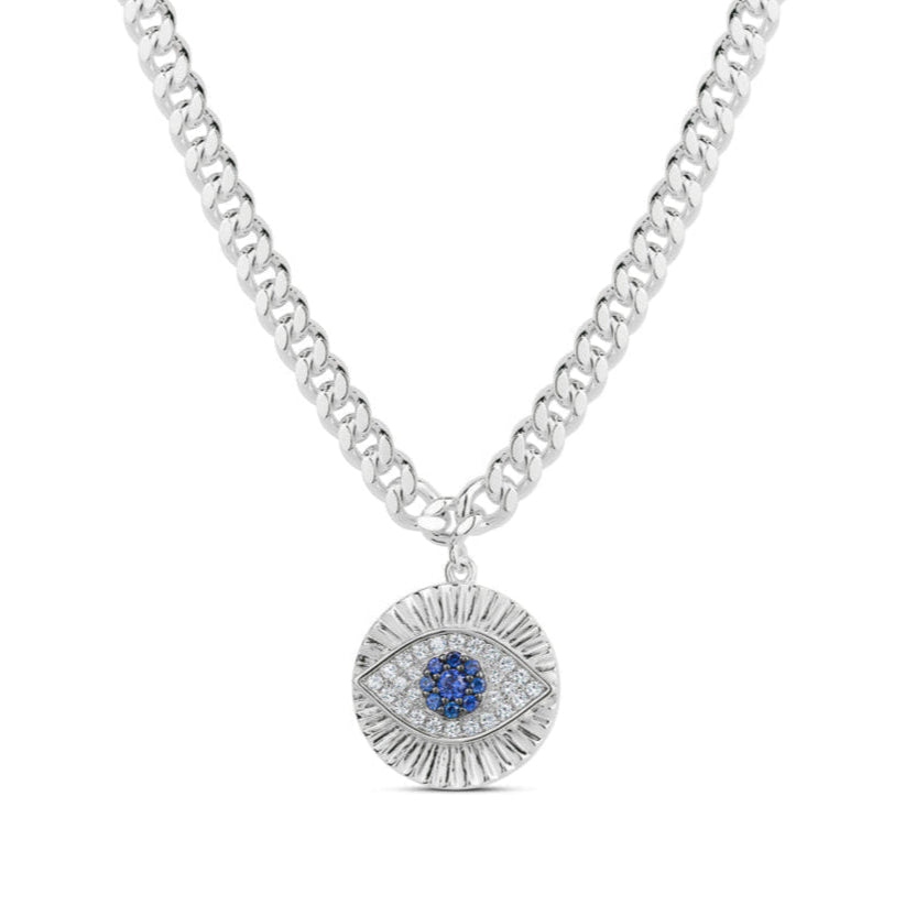 EYE MEDALLION NECKLACE